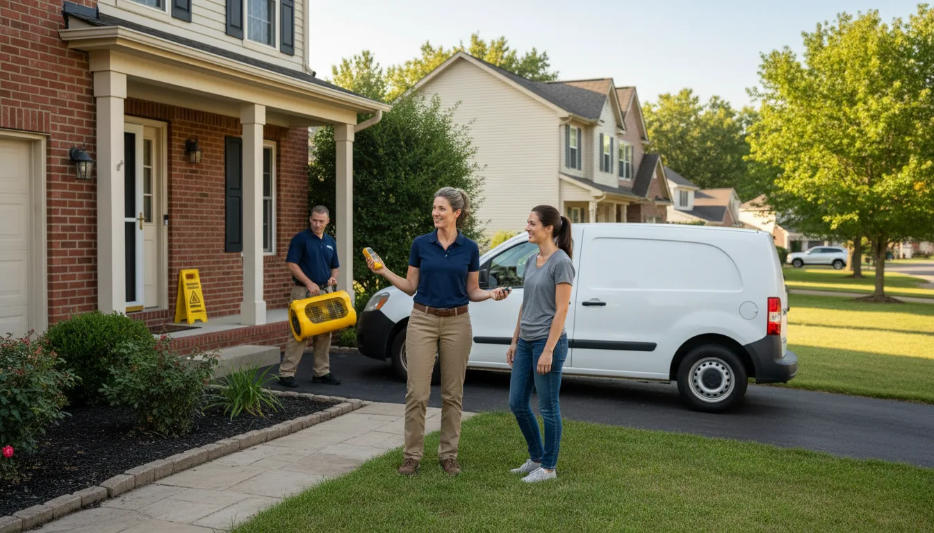 Residential water damage restoration in Osceola, NE